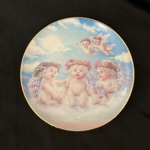 “The Flying Lesson” Cherub Decorative Plate